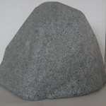 white granite rock right side view